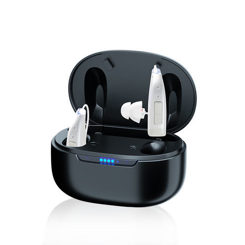 RIC hearing aid - JH-DW3E - Huizhou Jinghao Medical Technology - waterproof / remote-controlled / noise reduction