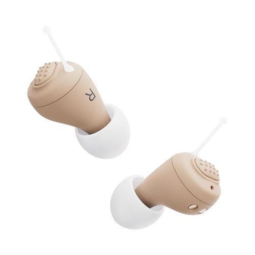CIC hearing aid - JH-A26A - Huizhou Jinghao Medical Technology - noise reduction / rechargeable / beige