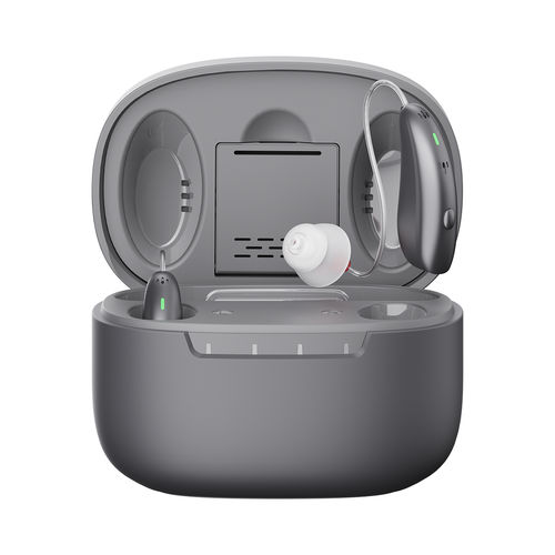 RIC hearing aid - JH-DW1AT - Huizhou Jinghao Medical Technology - noise reduction / rechargeable