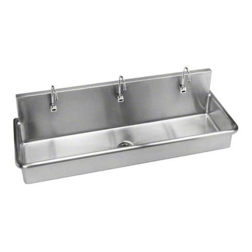 3-bay surgical sink - J-6020-S - Just Manufacturing - stainless steel / electronically-operated