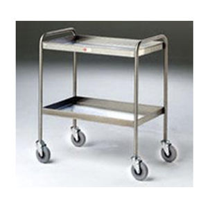 Clearing trolley - KH436 - K Care Healthcare Equipment - stainless steel / 2-tray