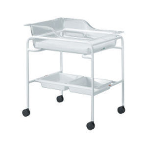 Twin hospital bassinet - KH940T - K Care Healthcare Equipment - on casters / transparent