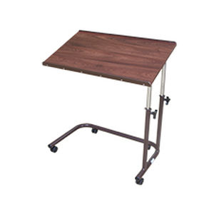 Height-adjustable overbed table - KA570, KA570V, KA570G - K Care Healthcare Equipment - on casters