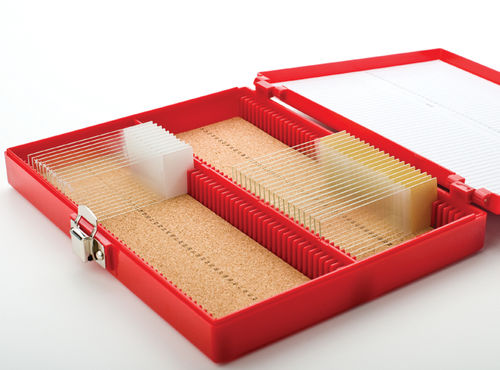 Laboratory storage accessory - 3802520 - Leica Biosystems - for microscope slides / storage / plastic