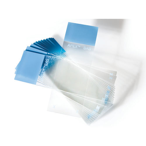 Adhesive microscope slide 3800075 Leica Biosystems hydrophilic / IHC