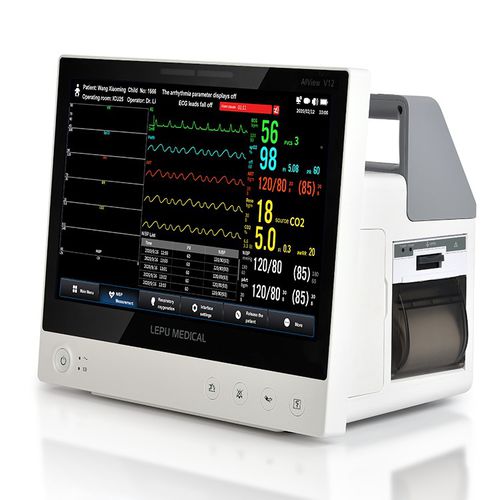 Tabletop patient monitor - AIView V10 - Lepu Medical - ECG / RESP / TEMP