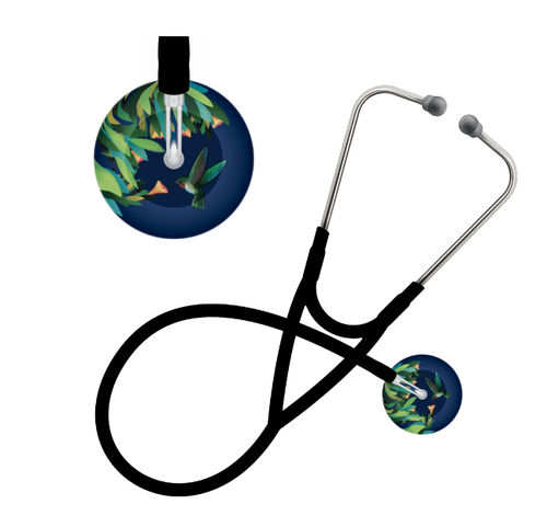 Cardiology stethoscope - Hummingbirds  - UltraScope - veterinary / single-head / stainless steel