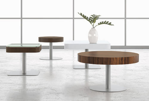 Waiting room coffee table - Staccato - National Office Furniture - square / round
