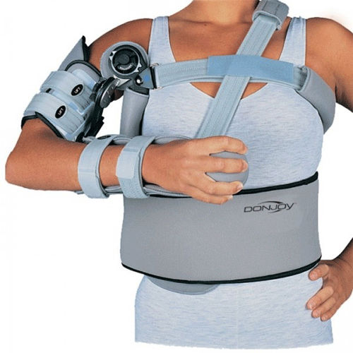 Shoulder splint Quadrant® DonJoy shoulder abduction / articulated