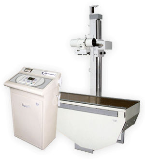 Digital X-ray system - MDX-100 R - Recorders & Medicare Systems - for diagnostic fluoroscopy / for multipurpose radiography / with tilting table