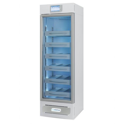 Blood bank refrigerator - MBB400 - MEDIFROID - cabinet / on casters / 1-door