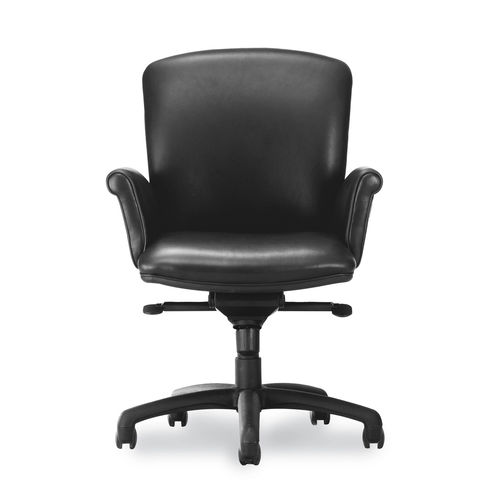 Chair with armrests - Regalia - Cabot Wrenn - on casters / pneumatic / height-adjustable
