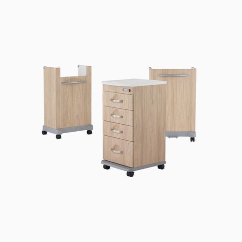 Medical cart - Compass - Herman Miller - storage / with door / with drawer