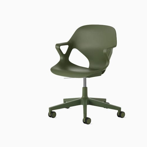 Adult chair - Zeph - Herman Miller - with armrests / on casters / height-adjustable