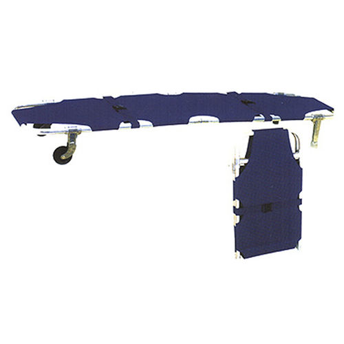 Emergency stretcher - SH-001 - Jiangsu Suhong Medical Instruments - folding / on casters / aluminum