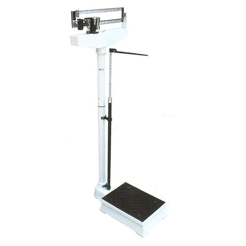 Mechanical patient weighing scale - SH-8022 - Jiangsu Suhong Medical Instruments Co.,Ltd - beam / column type / with height rod
