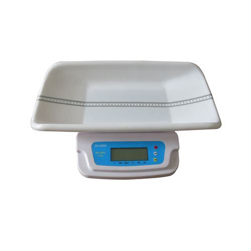 Electronic baby scale - SH-8008 - Jiangsu Suhong Medical Instruments Co.,Ltd - with LCD display / table