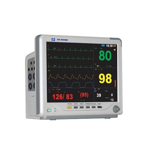 Tabletop patient monitor - SD-9000B - Jiangsu Hongdu Medical Technology - ECG / RESP / TEMP