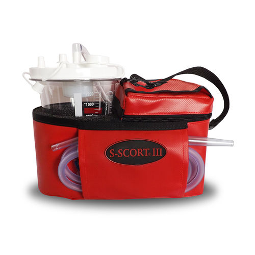 Electric mucus suction pump - S-SCORT® lll - SSCOR - battery-powered / on-board emergency / portable