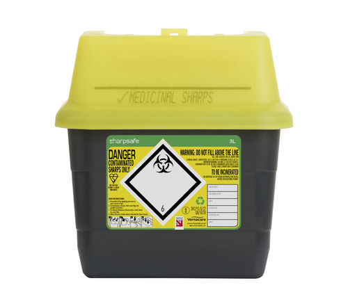 Waste container - 5145XXXX - Vernacare - safe