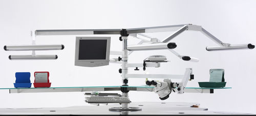 Desktop support - TOWER SYSTEM - CATO - for keyboards / for lamp / for monitors