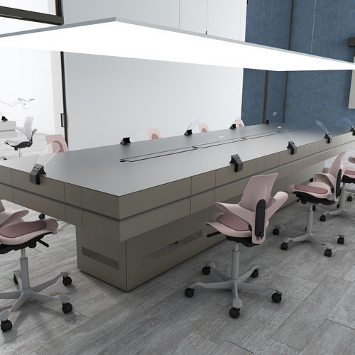 Dental laboratory workstation with shelves - Sharp - CATO - with light / with drawers / modular