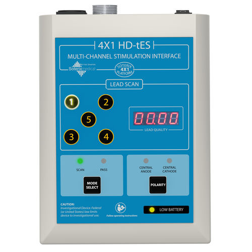 TDCS transcranial electrical stimulator - 4&times;1 HD-tES - Soterix Medical - tACS / tRNS