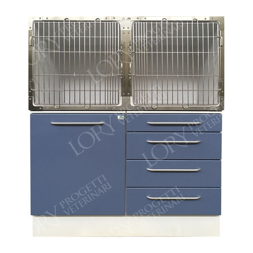 Modular veterinary cage - GAPVC004 - Lory Progetti Veterinari srl - PVC