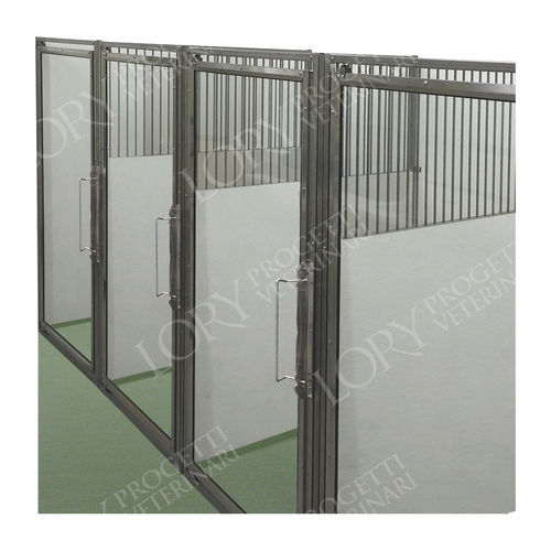 4-compartment veterinary cage - BBOX001 - Lory Progetti Veterinari srl - stainless steel
