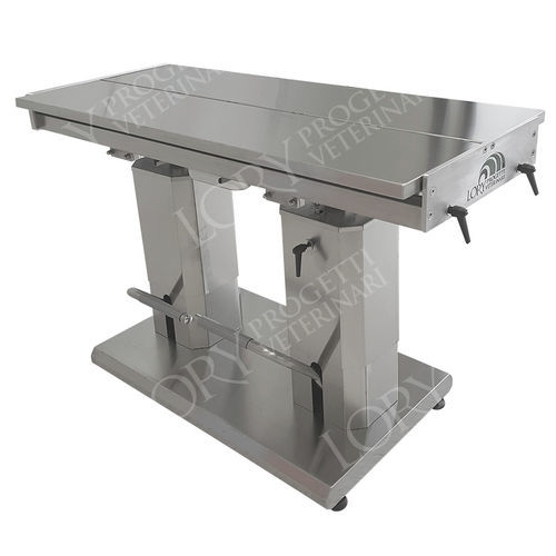 Hydraulic veterinary operating table - Valery - Lory Progetti Veterinari srl - for large animals / variable height / 2-section