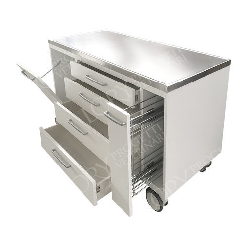 Veterinary examination table - Vienna - Lory Progetti Veterinari srl - for animals / fixed-height / on casters