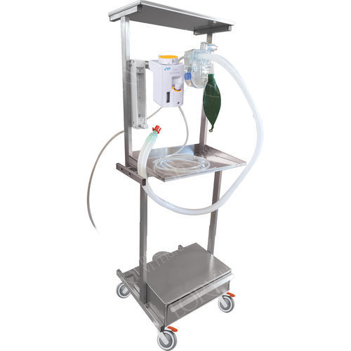 Small animal veterinary anesthesia workstation - ANE003/B - Lory Progetti Veterinari srl - trolley-mounted