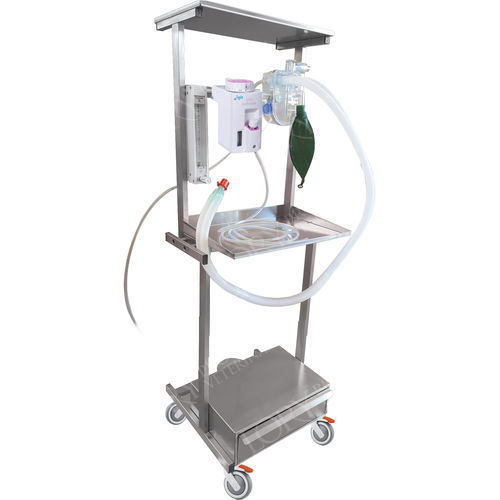 Small animal veterinary anesthesia workstation - ANE003/C - Lory Progetti Veterinari srl - trolley-mounted