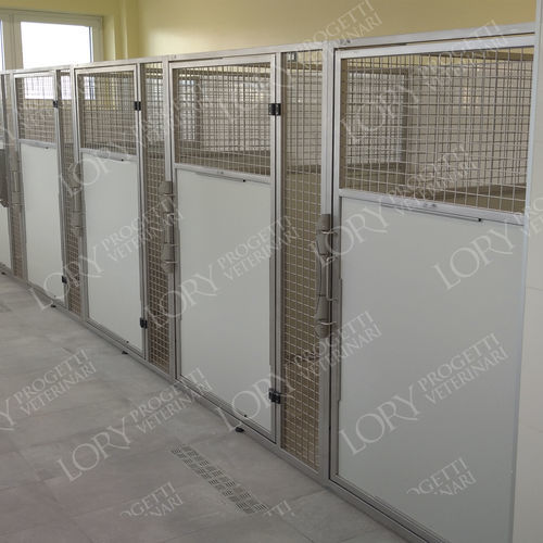 Modular veterinary cage - BOX004 series - Lory Progetti Veterinari srl - stainless steel
