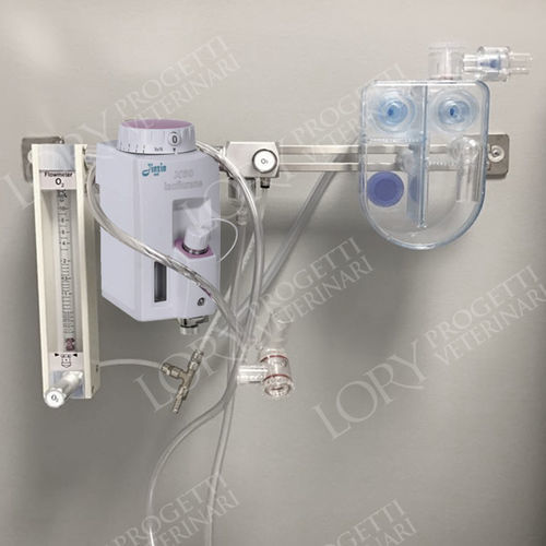 Small animal veterinary anesthesia workstation - ANE007/C - Lory Progetti Veterinari srl - wall-mounted