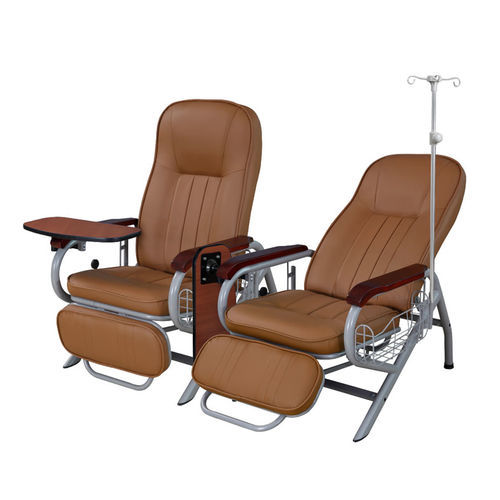 Reclining patient chair - BHC003A - Rooe Medical - pneumatic / with legrest