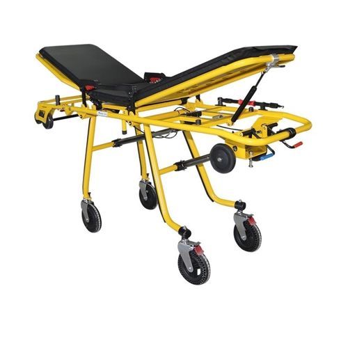 Transport stretcher trolley - EA-3E1 - Rooe Medical - emergency / manual / folding