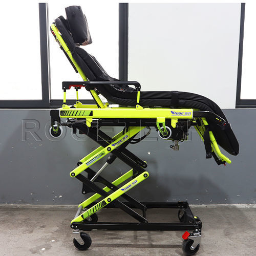 Transport stretcher trolley - EA-3AD Plus  - Rooe Medical - for ambulances / rescue / electric