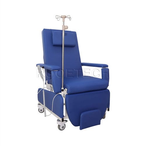 Electric blood donor chair - BXD100B - Rooe Medical - 4-section / on casters / Trendelenburg