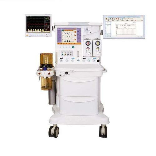 Pediatric anesthesia workstation - AMJ-303 - Rooe Medical - trolley-mounted / with respiratory monitoring / with ventilator