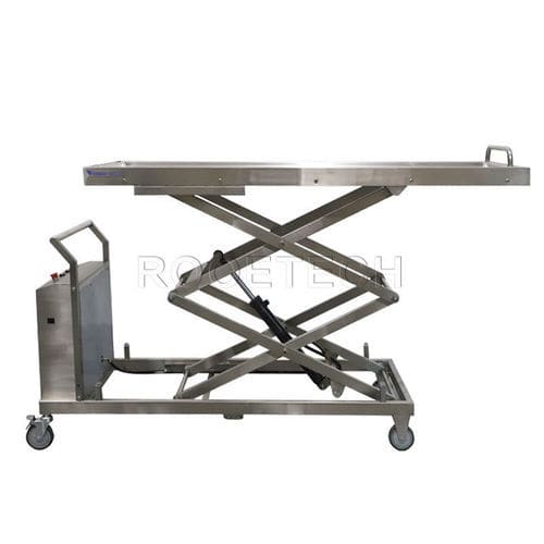 Lifting mortuary trolley - GA501A Plus - Rooe Medical - transfer / transport / electro-hydraulic