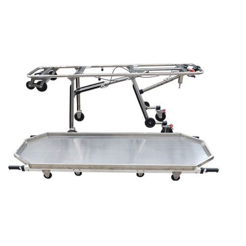 Storage mortuary trolley - EA-3B1 plus - Rooe Medical - transfer / manual / stainless steel