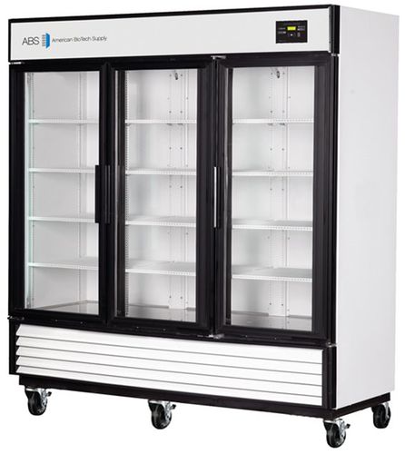 Laboratory refrigerator - ABT-72 - American Biotech Supply - cabinet / on casters / 3 doors