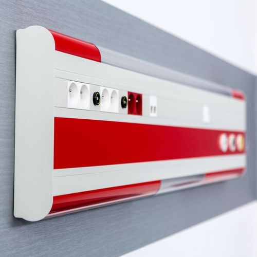 Wallmounted bed head unit MERYlight INMED S.A. horizontal / for