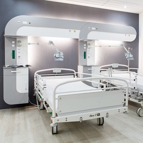 Wall-mounted bed head unit - MERYcomfort - INMED S.A. - horizontal / vertical / modular