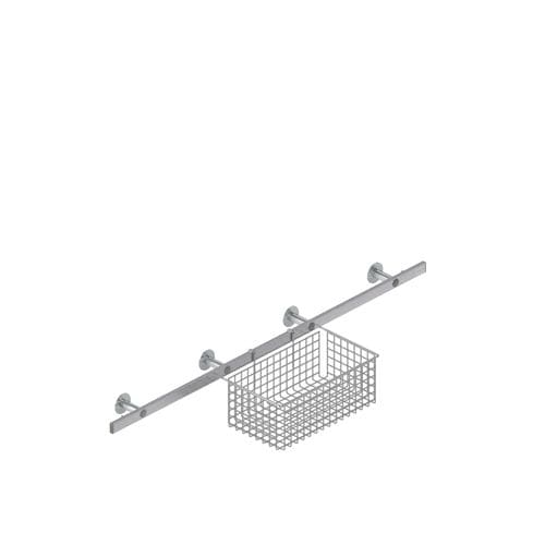Storage basket - INMED S.A. - stainless steel / rail-mounted / wire