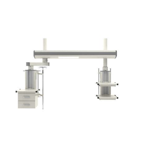 Ceiling-mounted supply beam system - CAROcare - INMED S.A. - intensive care / modular / fixed