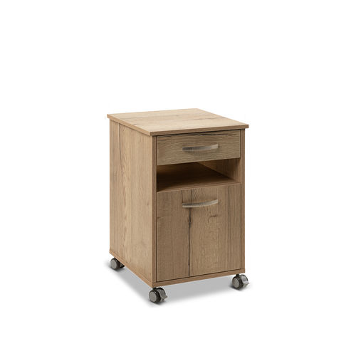 Bedside cabinet on casters - W I - Malsch GmbH - with drawers