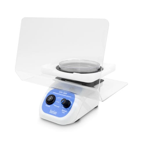 Analog laboratory shaker - UIS-360 - Biosan - for microbiology / compact / variable-speed