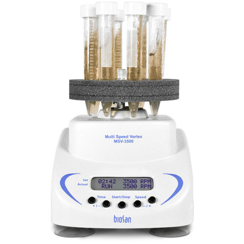 Vortex laboratory mixer - MSV-3500 - Biosan - digital / compact / variable-speed